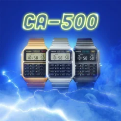 Casio Vintage CA-500WE-1AEF Vintage Calculator Watch -Outlet Glis Chrono Store casio ca 500we 1aef vintage calculator 15438623