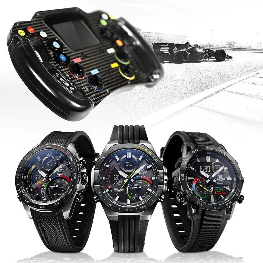 Casio Edifice Bluetooth ECB-900MP-1AEF Bluetooth Connected - Racing Multi-Color Series Watch 6 Casio Edifice Bluetooth ECB-900MP-1AEF Bluetooth Connected - Racing Multi-Color Series Watch - Image 4