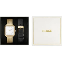 Cluse La Tétragone CG10318 La Tetragone Gift Set Watch -Outlet Glis Chrono Store cluse la tetragone gift set cg10318 13051458