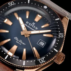 Edox Skydiver 80126-3BRN-BUIDR Watch -Outlet Glis Chrono Store edox 80126 3brn buidr skydiver 15679919