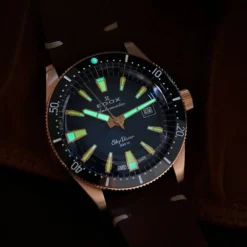 Edox Skydiver 80126-3BRN-BUIDR Watch -Outlet Glis Chrono Store edox 80126 3brn buidr skydiver 15680090