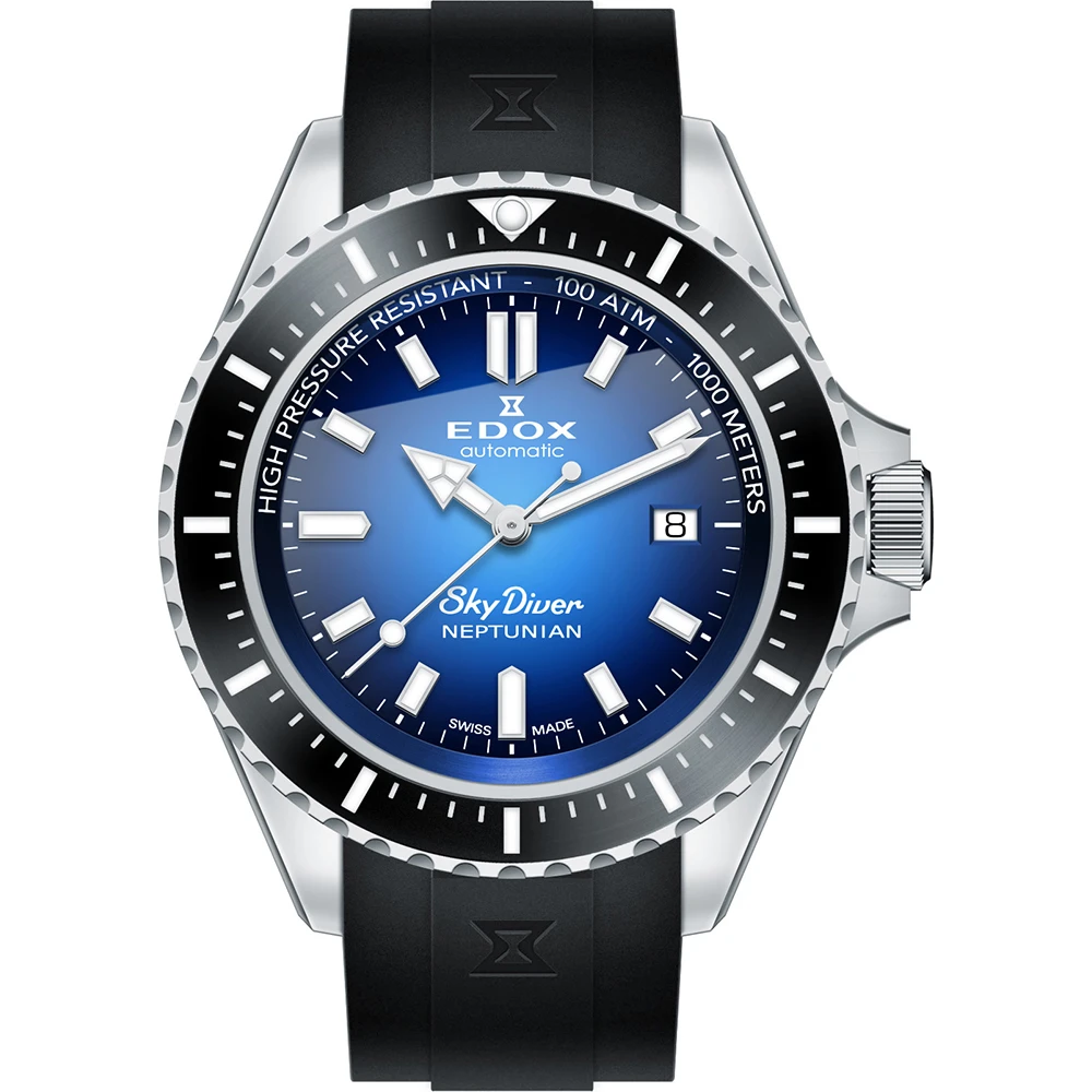 Edox Skydiver 80120-3NCA-BUIDN Skydiver Neptunian Watch 3 Edox Skydiver 80120-3NCA-BUIDN Skydiver Neptunian Watch