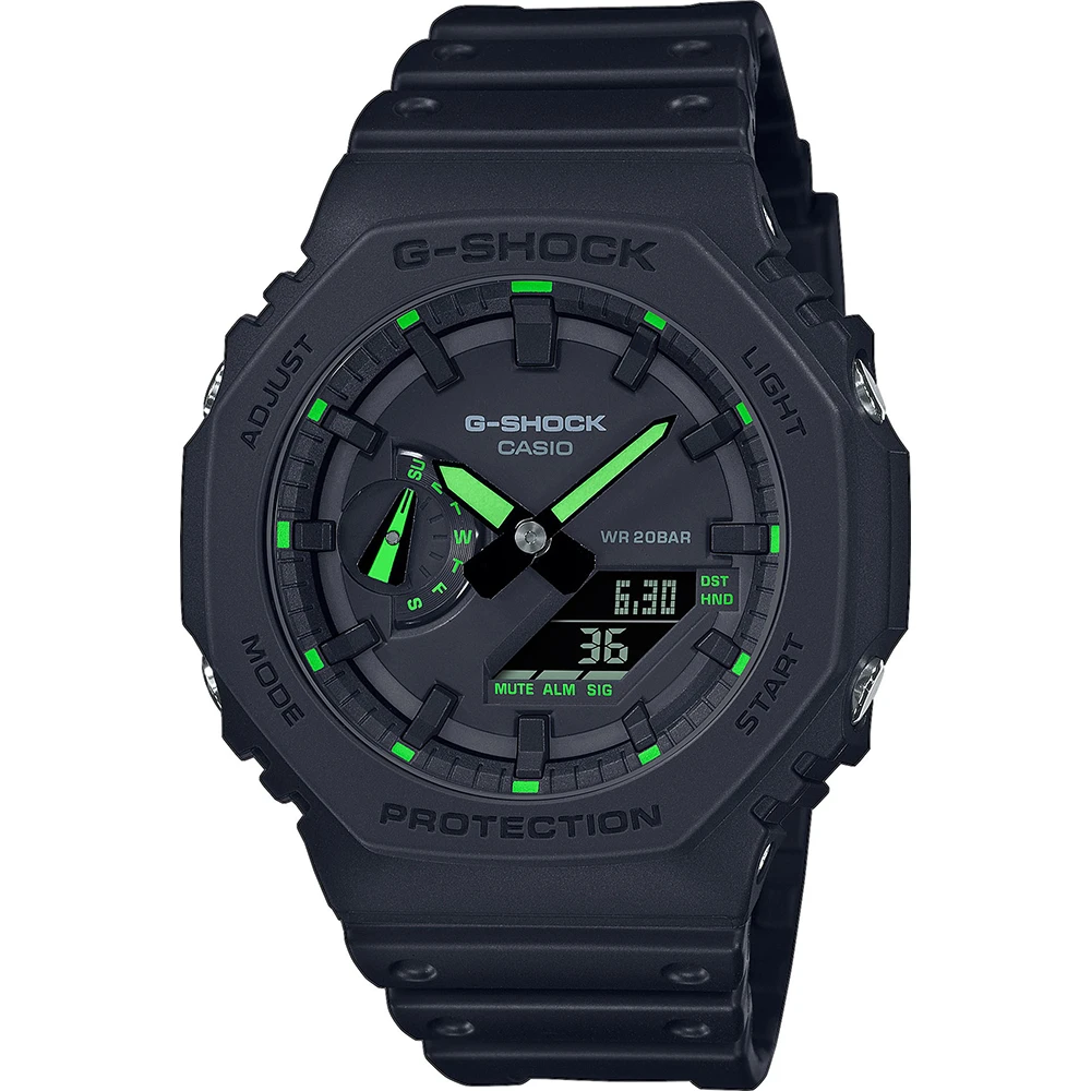 G-Shock Classic Style GA-2100-1A3ER Neon Accent Watch 3 G-Shock Classic Style GA-2100-1A3ER Neon Accent Watch