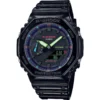 G-Shock Classic Style GA-2100RGB-1AER Virtual Rainbow Watch -Outlet Glis Chrono Store g shock ga 2100rgb 1aer virtual rainbow 14717614