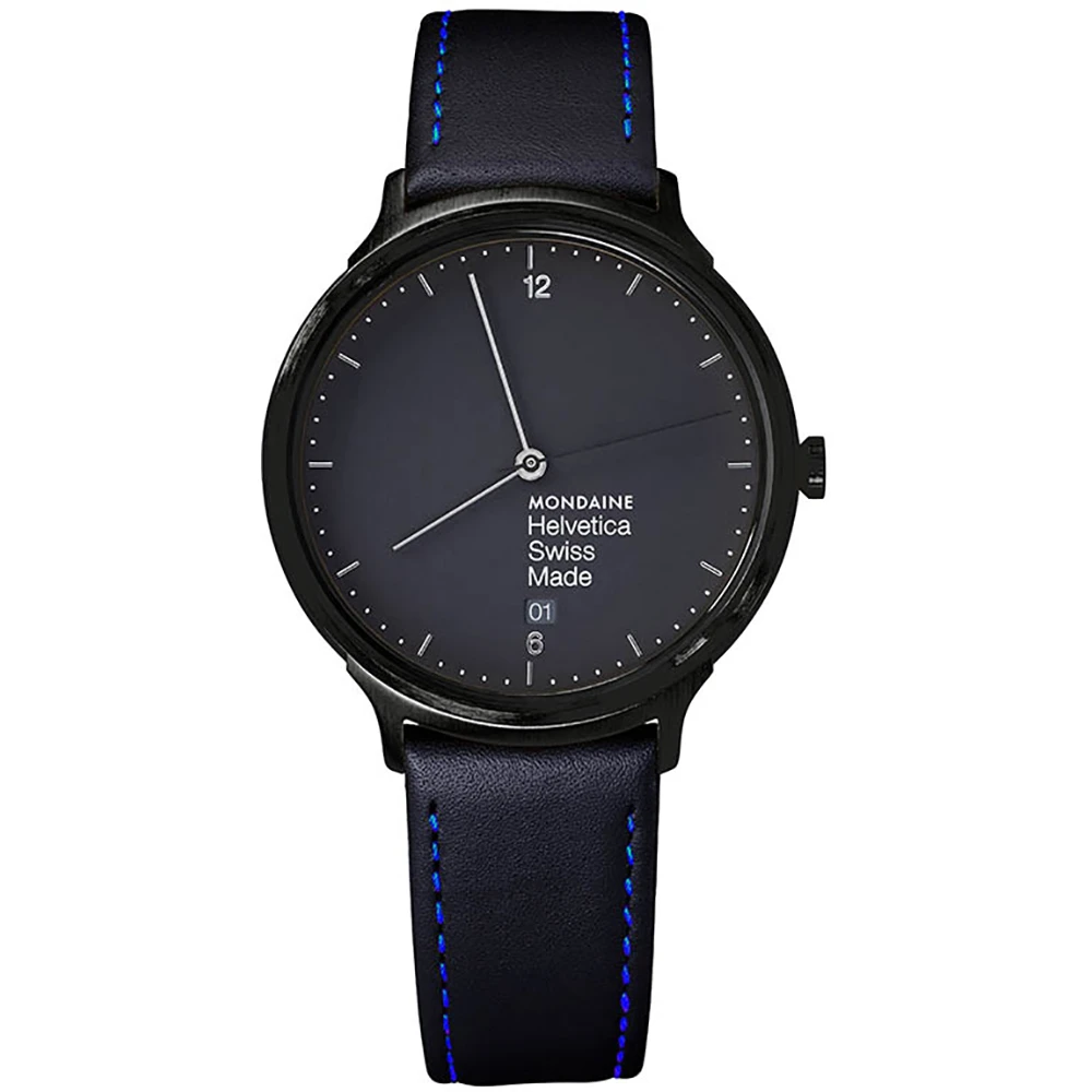 Mondaine Helvetica MH1.L2222.LB Helvetica 1 Light 38 NY Edition Watch 3 Mondaine Helvetica MH1.L2222.LB Helvetica 1 Light 38 NY Edition Watch