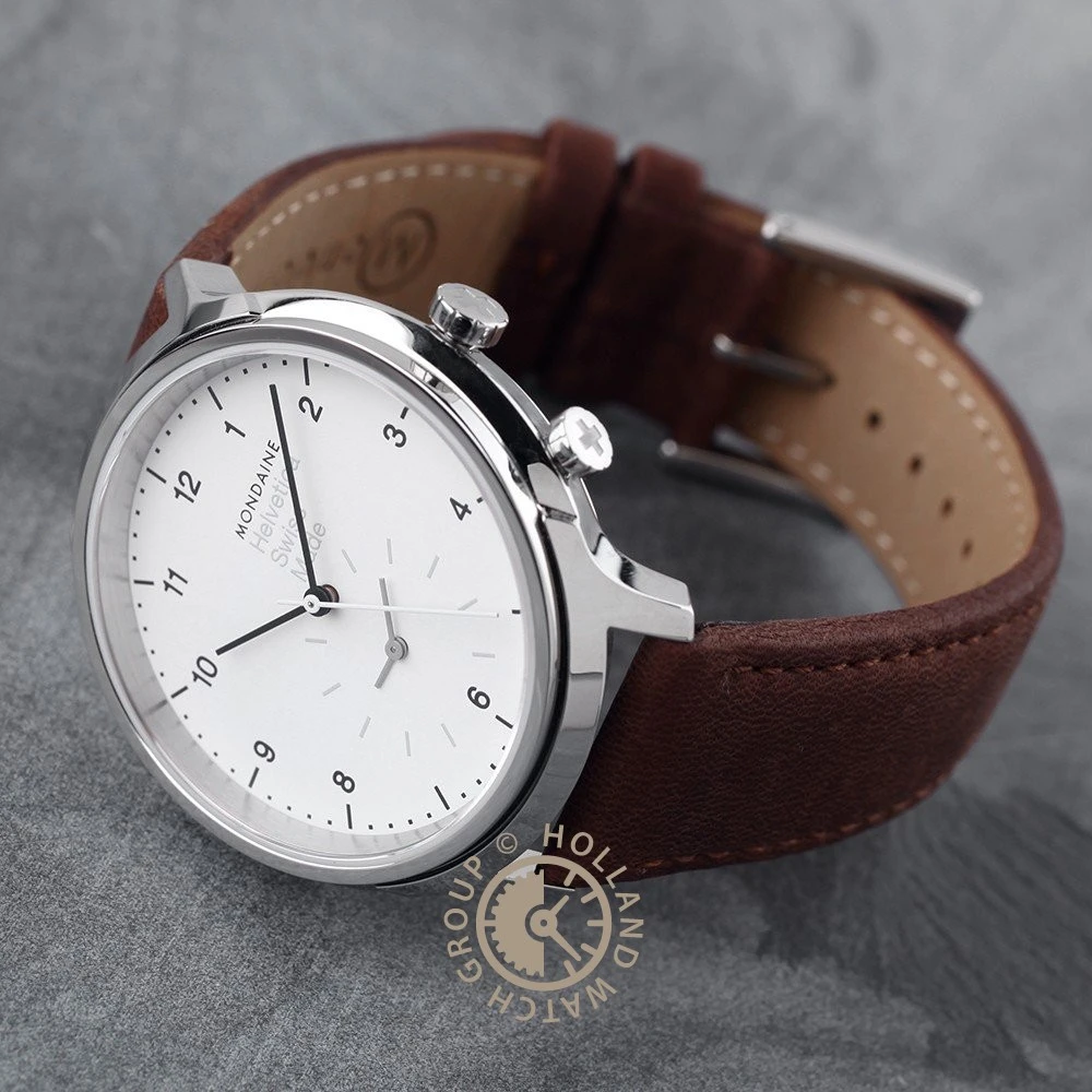 Mondaine Helvetica MH1.R2010.LG Helvetica Regular Watch 6 Mondaine Helvetica MH1.R2010.LG Helvetica Regular Watch - Image 4